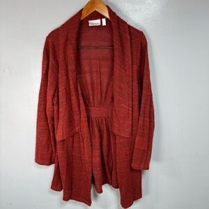 Avenue Plus Women’s Fly Away Cardigan Sweater sz 2X Lightweight Oversized